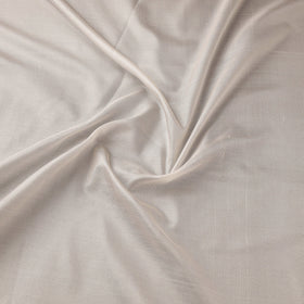 White - pure silk plain fabric 06 - handcrafted