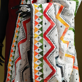 Ranihati chanderi silk zig zag hand embroidery dupatta 03