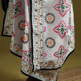 Ranihati chapa work chanderi silk hand embroidery dupatta