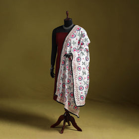 Ranihati chapa work chanderi silk hand embroidery dupatta