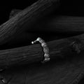 White - saanjh bela chakra oxidised bangle - handcrafted