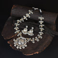Saanjh Saaj Classic German Silver Necklace Set
