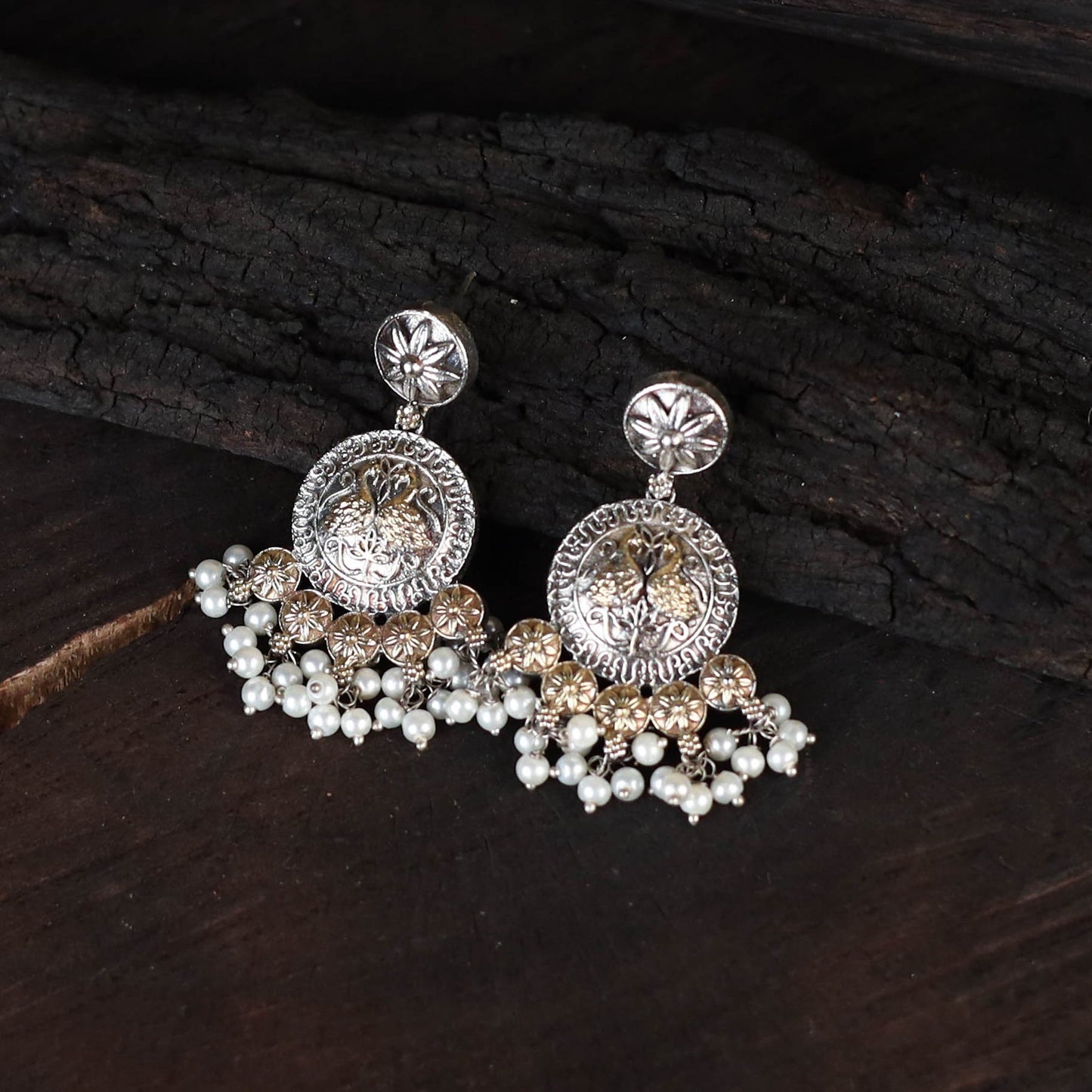 Saanjh Saaj Classic German Silver Necklace Set