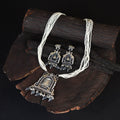 White - saanjh saaj classic german silver necklace set 02