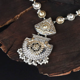 Saanjh Saaj Classic German Silver Necklace Set