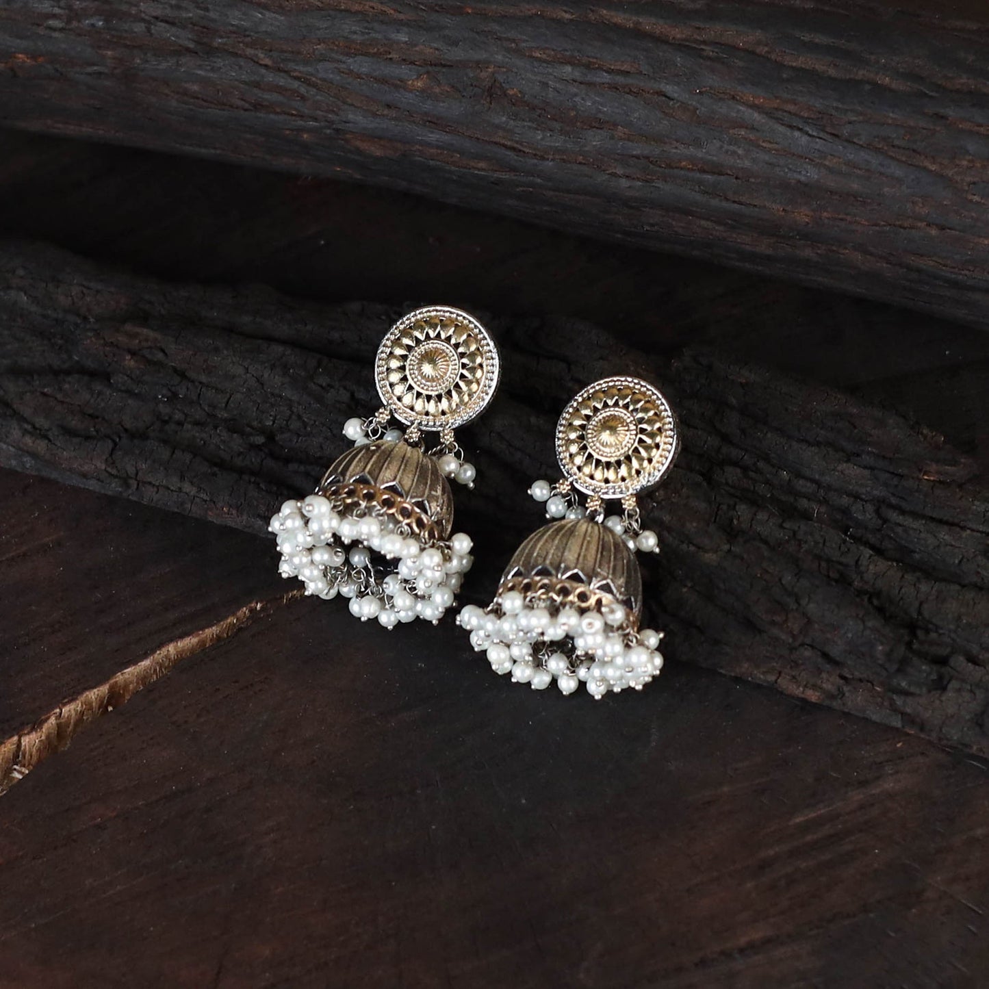 Saanjh Saaj Classic German Silver Necklace Set