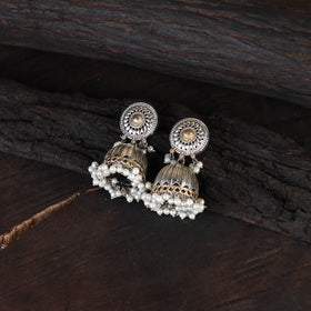 White - saanjh saaj classic german silver necklace set 35