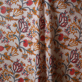White - sanganeri cotton fabric 14 - handcrafted
