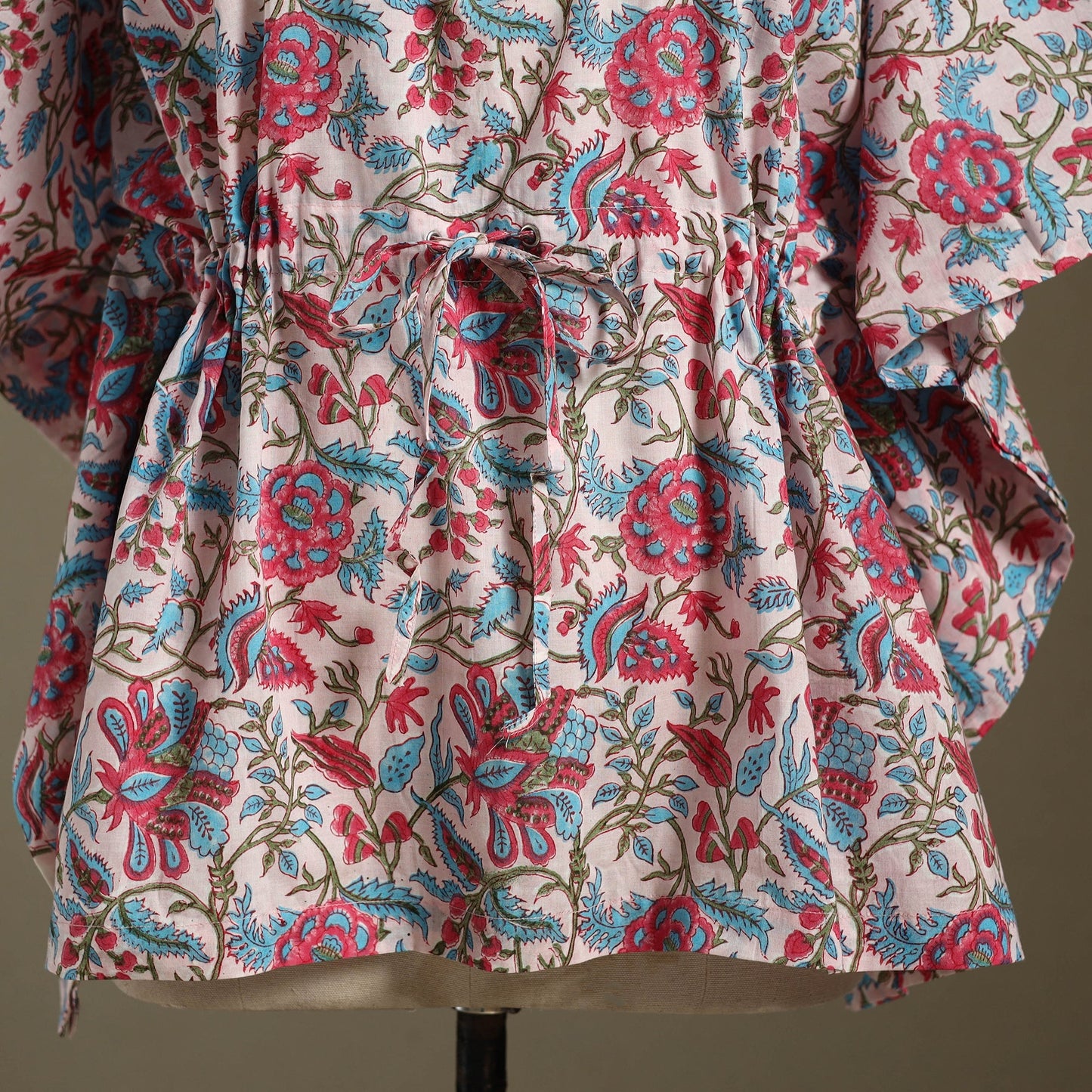 Sanganeri Block Print Cotton Kaftan (Short)