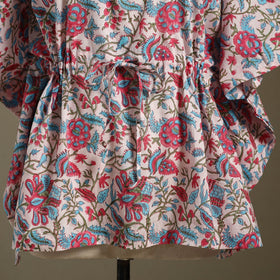 Sanganeri Block Print Cotton Kaftan (Short)