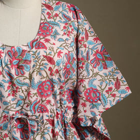 Sanganeri Block Print Cotton Kaftan (Short)