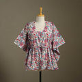 Sanganeri Block Print Cotton Kaftan (Short)