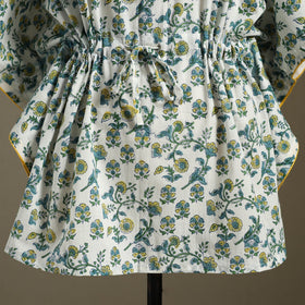 Sanganeri Block Print Cotton Kaftan (Short) 
