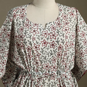 Sanganeri Block Print Cotton Kaftan (Short)