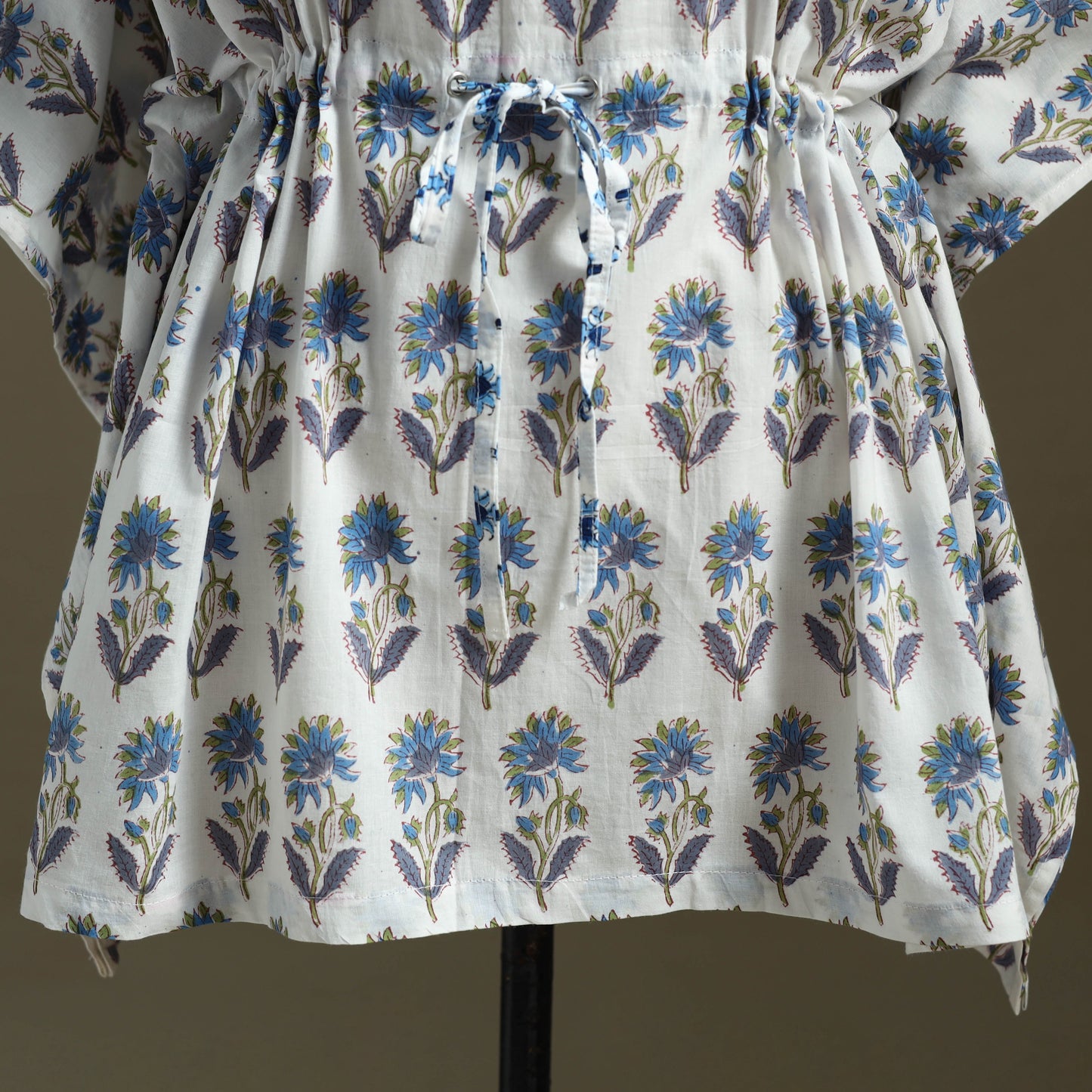 Sanganeri Block Print Cotton Kaftan (Short)