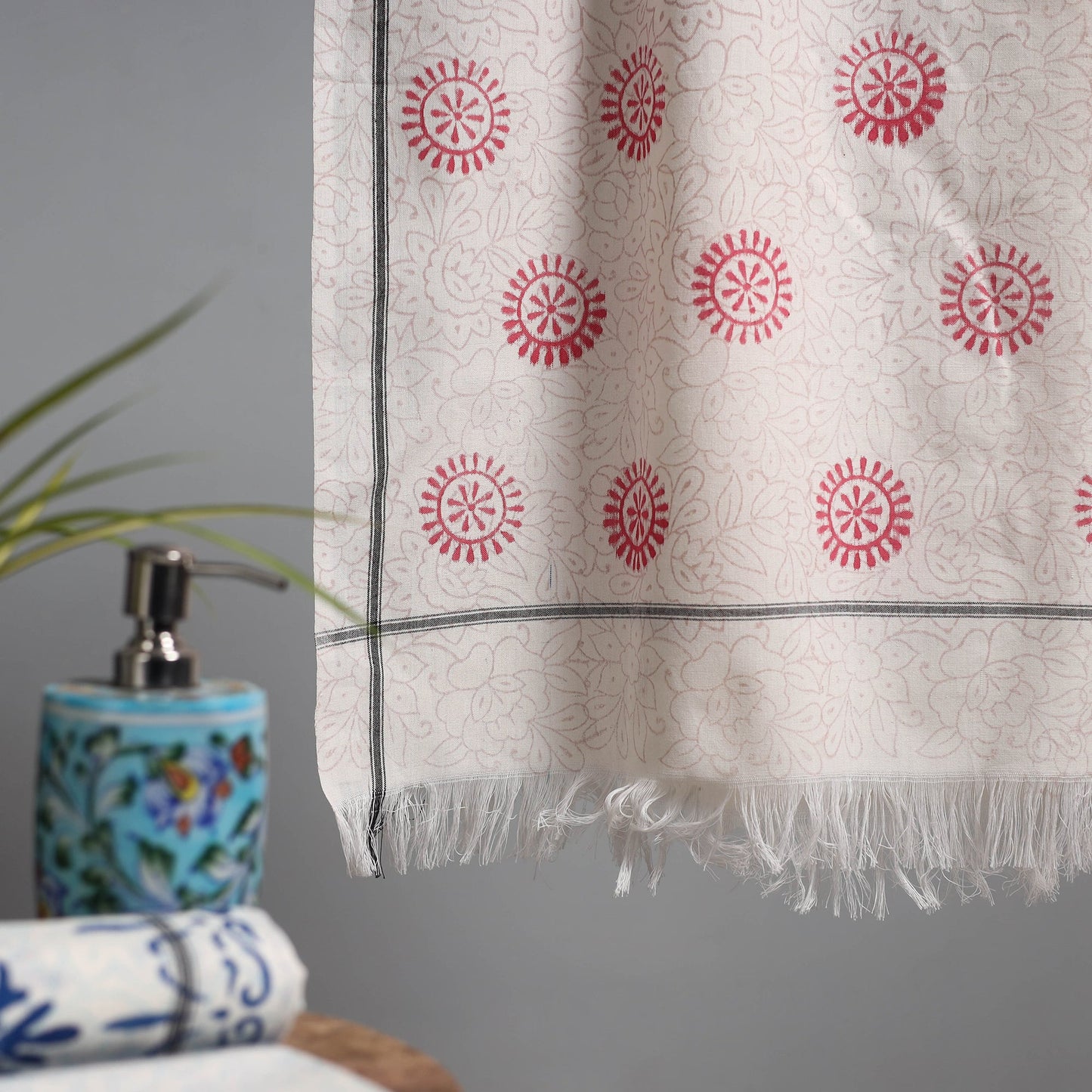 Sanganeri handloom towel 21 - handcrafted