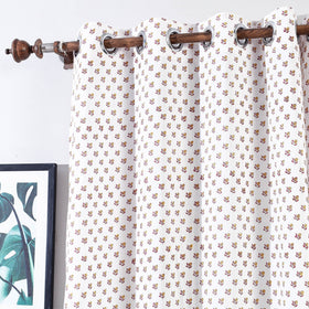 Sanganeri printed cotton door curtain (7 x 3 feet) (single
