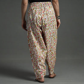 Buy Sanganeri Block Printed Cotton Elasticated Salwar Online at iTokri.com