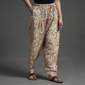 Buy Sanganeri Block Printed Cotton Elasticated Salwar Online at iTokri.com