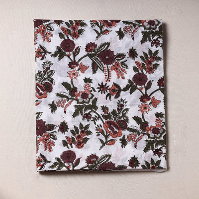  Sanganeri Block Printed Cotton Precut Fabric Online at iTokri.com