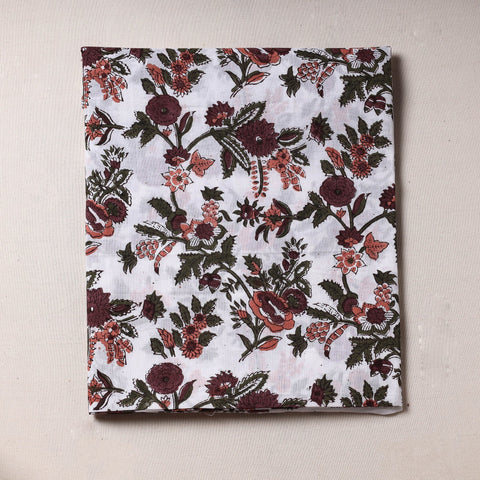  Sanganeri Block Printed Cotton Precut Fabric Online at iTokri.com
