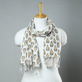 Buy Sanganeri Block Printed Cotton Stole with Tassels 146 Online at iTokri.com