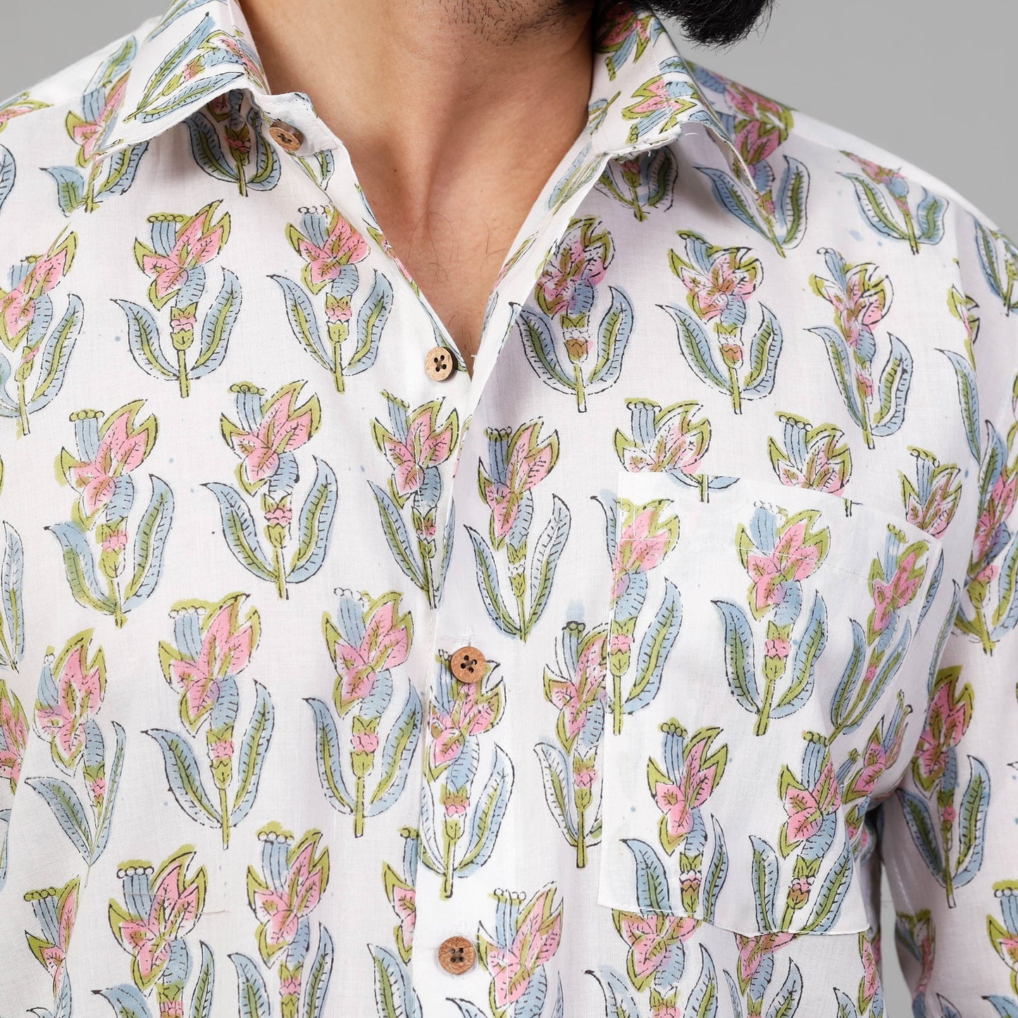Block Printed Men Shirt