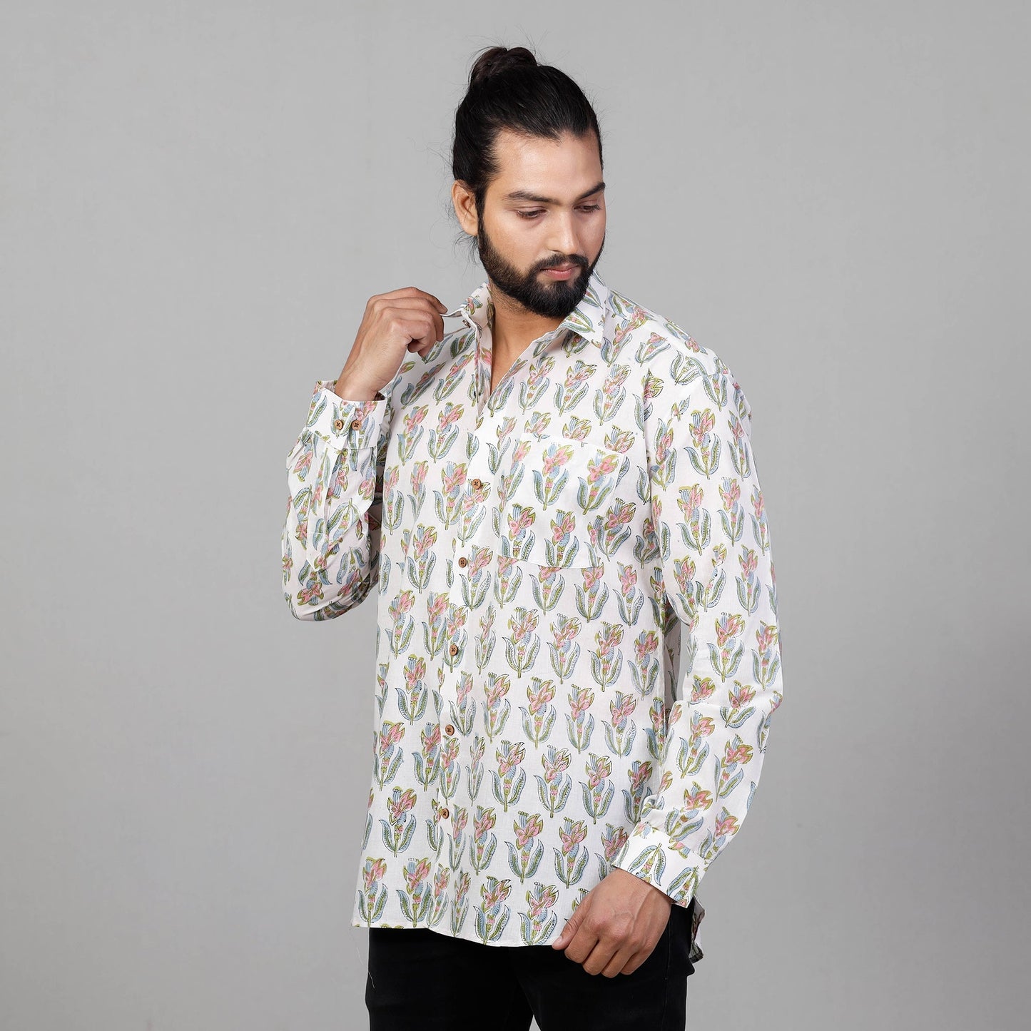 Block Printed Men Shirt