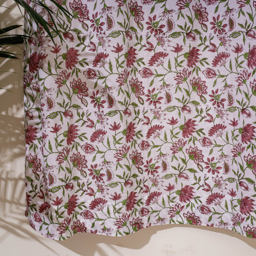  Sanganeri Block Print Pure Cotton Door Curtain 