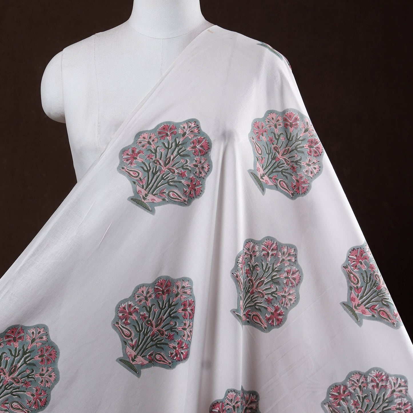 Sanganeri cotton fabric 20 - handcrafted