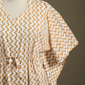 Sanganeri Block Print Cotton Kaftan (Short) 