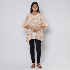 Sanganeri Block Print Cotton Kaftan (Short) 