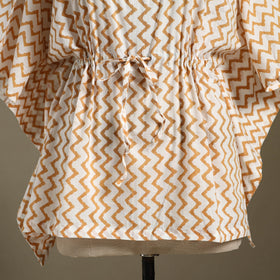 Sanganeri Block Print Cotton Kaftan (Short) 