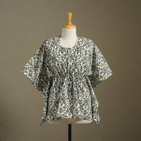 Sanganeri Block Print Cotton Kaftan (Short)