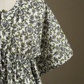 Sanganeri Block Print Cotton Kaftan (Short)
