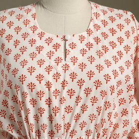 Sanganeri Block Print Cotton Kaftan (Short)