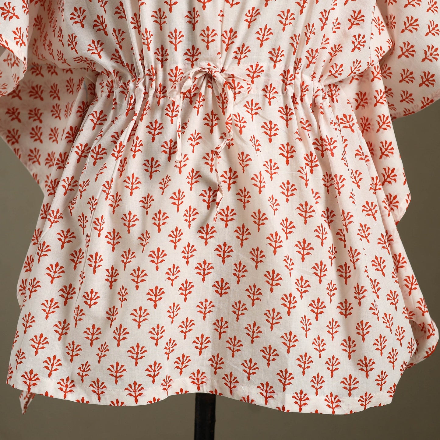 Sanganeri Block Print Cotton Kaftan (Short)