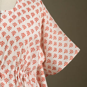 Sanganeri Block Print Cotton Kaftan (Short)