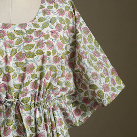 Sanganeri Block Print Cotton Kaftan (Short) 