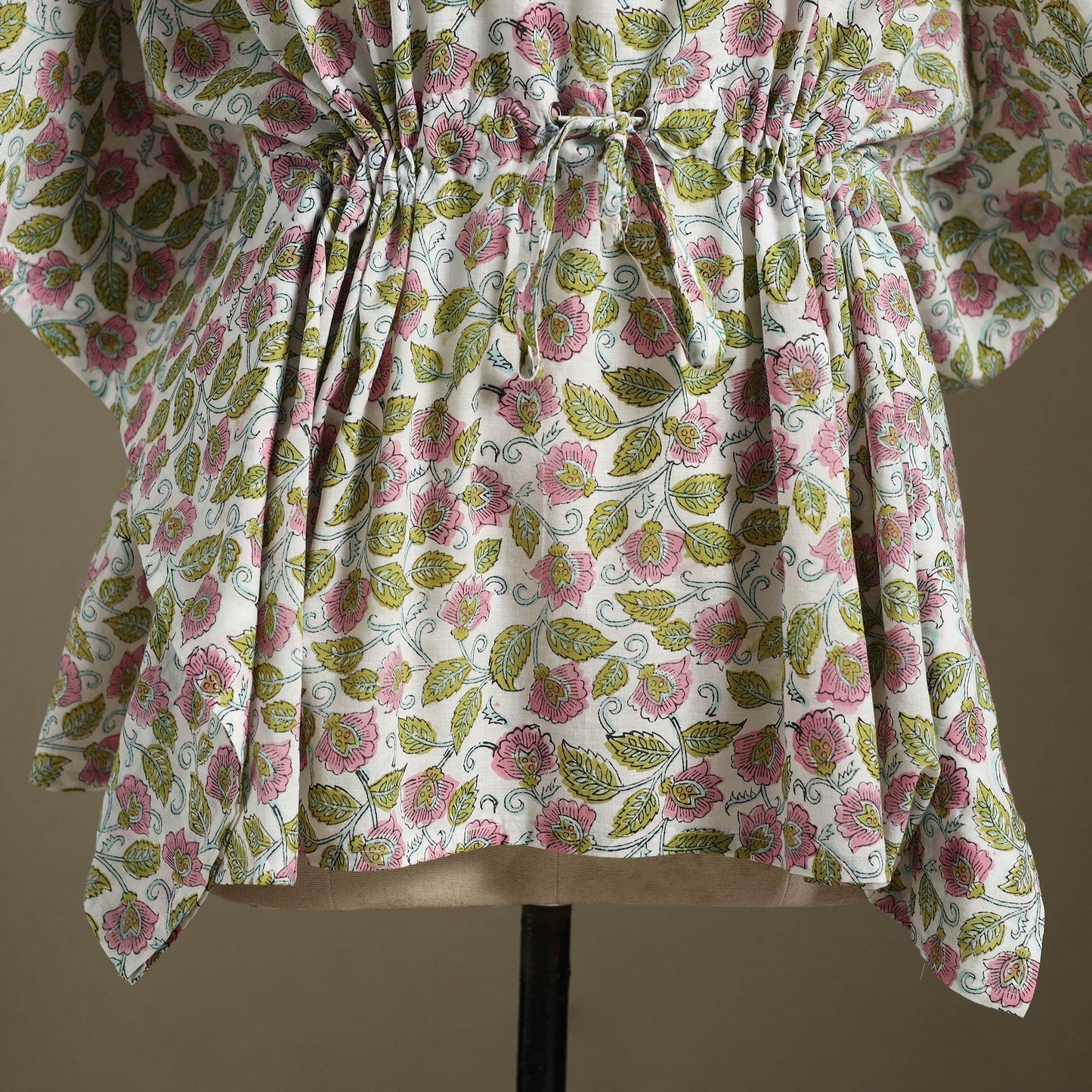 Sanganeri Block Print Cotton Kaftan (Short) 