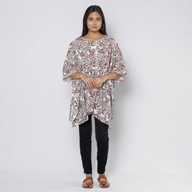 Sanganeri Block Print Cotton Kaftan (Short) 