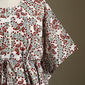 Sanganeri Block Print Cotton Kaftan (Short) 