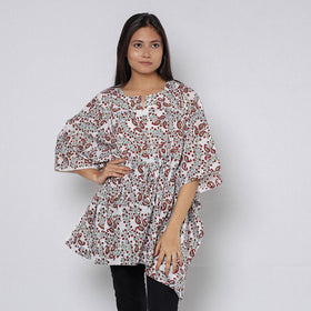 Sanganeri Block Print Cotton Kaftan (Short) 