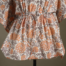 Sanganeri Block Print Cotton Kaftan (Short)
