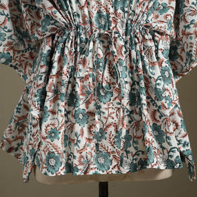 Sanganeri Block Print Cotton Kaftan (Short)