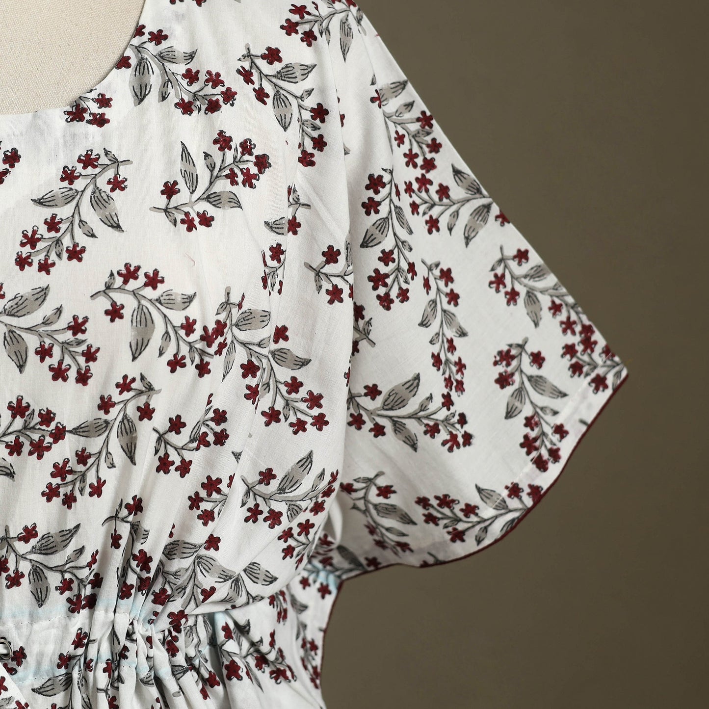 Sanganeri Block Print Cotton Kaftan (Short)