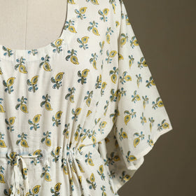 Sanganeri Block Print Cotton Kaftan (Short)
