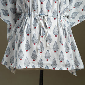 Sanganeri Block Print Cotton Kaftan (Short)
