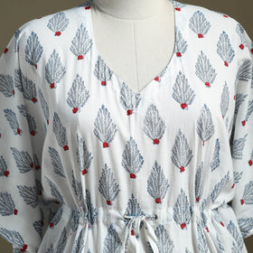 Sanganeri Block Print Cotton Kaftan (Short)