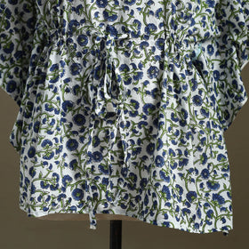 Sanganeri Block Print Cotton Kaftan (Short)